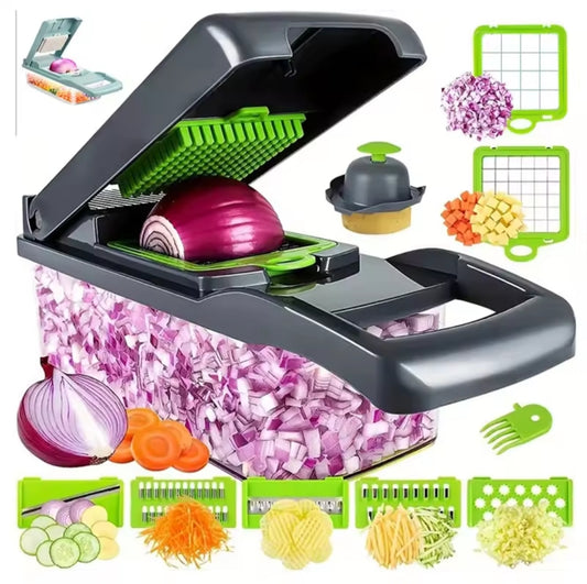 Multi Picador Vegetales 15 Piezas – ¡Tu Cocina Más Fácil Con UnoShop!
